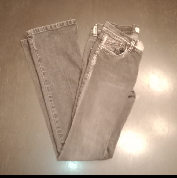 HP!! EUC Express Black Faded Boot Cut 2S Worn Jeans! - Picture 6 of 6